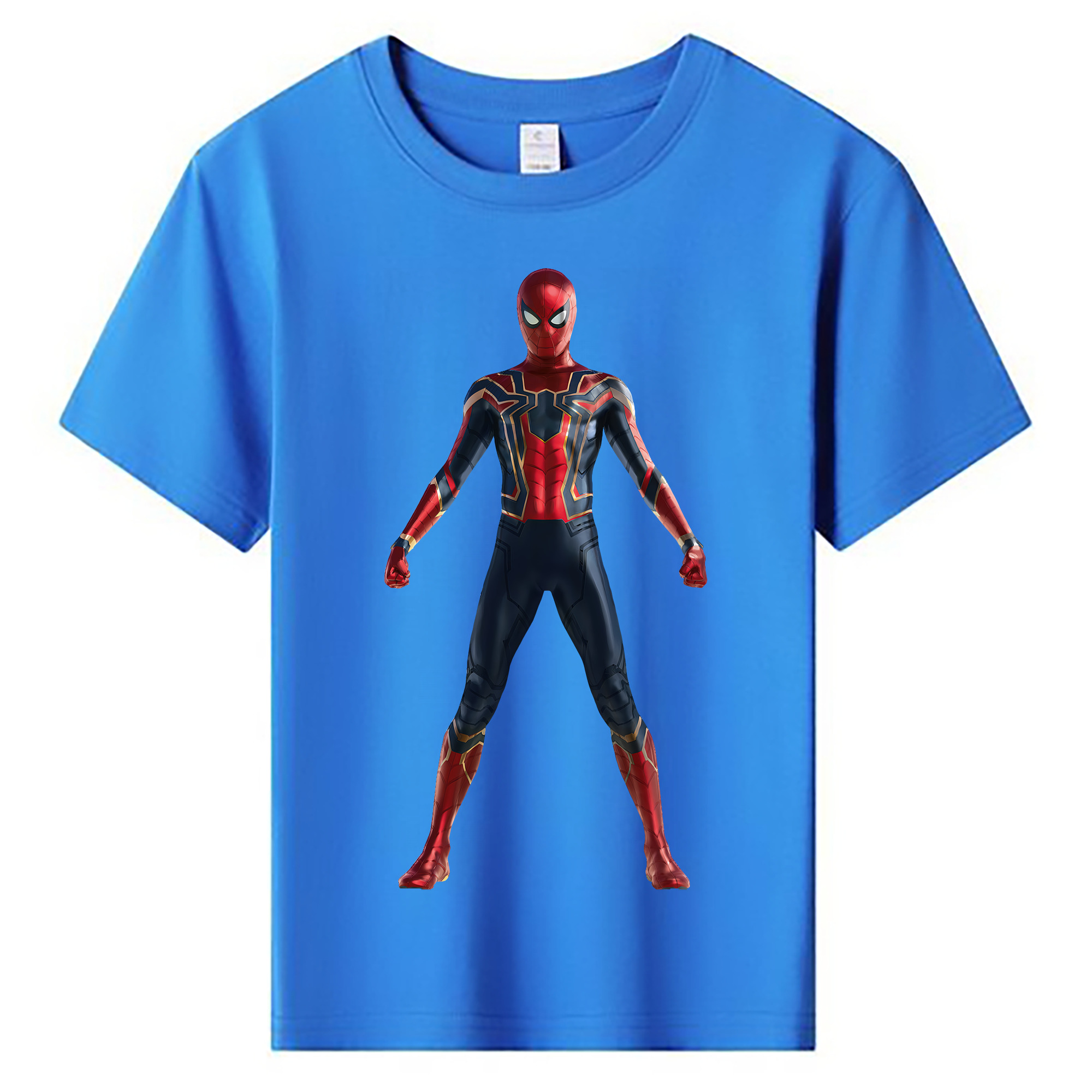 （画像用） Spider Man スパイダーマン 綿100％キッズTシャツ（フロントプリント）